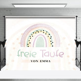 Brauch Einfach Süß Regenbogen Frei Taufe Hintergrund